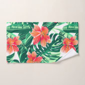 熱帯オレンジハイビスカス バスタオルセット (ハンドタオル)