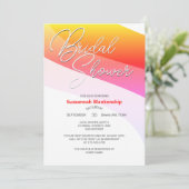 熱帯オレンジピンクシェード横ストリーム 招待状 (スタンド正面)