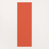 熱帯オレンジ葉とのモノグラムの模様 ヨガマット (裏面)