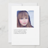 熱帯オーキッド金ゴールドフレームユダヤ写真 サンキューカード (裏面)