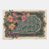 熱帯オーキッド2025ギフトカレンダー キッチンタオル (横)