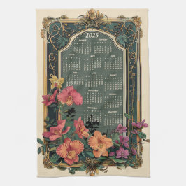 熱帯オーキッド2025ギフトカレンダー キッチンタオル