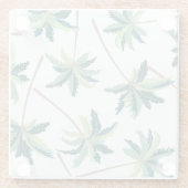 熱帯オーストラリアのキツネの尾のやし ガラスコースター (裏面)