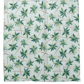 熱帯オーストラリアのフォックステールパーム シャワーカーテン (正面)