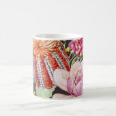 熱帯オーストラリアの植物、水の色パターン。 コーヒーマグカップ (中央)