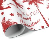 熱帯オーストラリア・レッド・トイルのクリスマス  ラッピングペーパー (ロールコーナー)