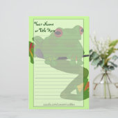 熱帯カエルの文房具 便箋 (スタンド正面)