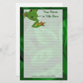 熱帯カエルの文房具 便箋 (正面/裏面)