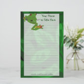 熱帯カエルの文房具 便箋 (スタンド正面)