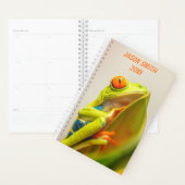 熱帯カエル写真パーソナライズされた プランナー手帳 (ディスプレー)