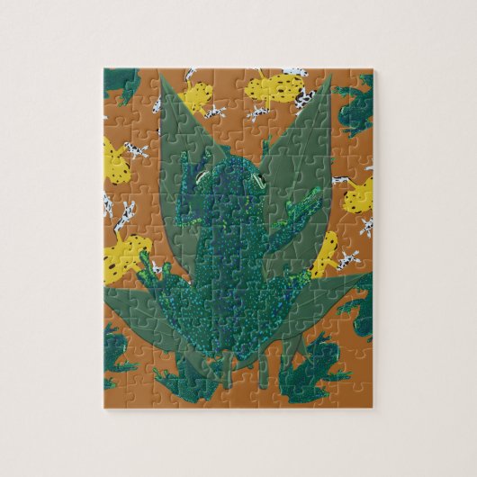 熱帯カエル ジグソーパズル (縦)