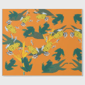 熱帯カエル ラッピングペーパー (フラット)