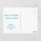 熱帯カスタマイズピックフラミンゴ ポストカード (裏面)