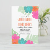 熱帯カップルウェディングシャワールアウ（ハワイ式宴会）招待1 招待状 (スタンド正面)