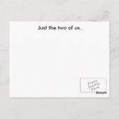 熱帯カップル ポストカード (裏面)