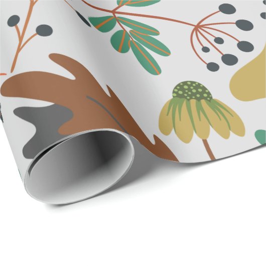 熱帯カボチャとニンジンのシームレスなパターン ラッピングペーパー (ロールコーナー)