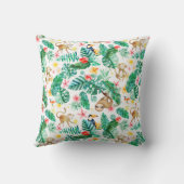 熱帯カラフルのジャングル動物のパターン クッション (裏面)