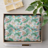 熱帯カラフルのジャングル動物のパターン 薄葉紙 (ギフト)