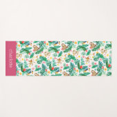 熱帯カラフルのジャングル生パーソナライズされた物 ヨガマット (正面(横))