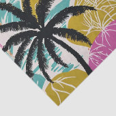 熱帯カラフルのヤシの木のパターン 薄葉紙 (詳細)