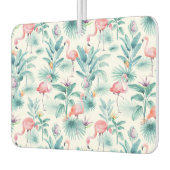 熱帯カラフルの花と花柄 カーエアーフレッシュナー (左)