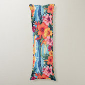 熱帯カラフルの花と風景 ボディピロー (正面縦)