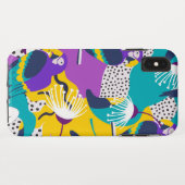 熱帯カラフルの花と鳥のコラージュ Case-Mate iPhoneケース (裏面(横))