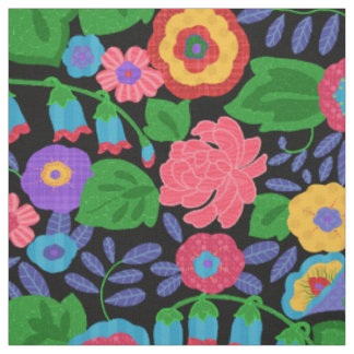 熱帯カラフルの花の花の夏パターン ファブリック