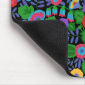 熱帯カラフルの花の花の夏パターン マウスパッド (コーナー)