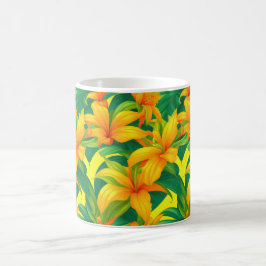 熱帯カラフルの花 コーヒーマグカップ