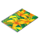 熱帯カラフルの花 ノートブック (左側)