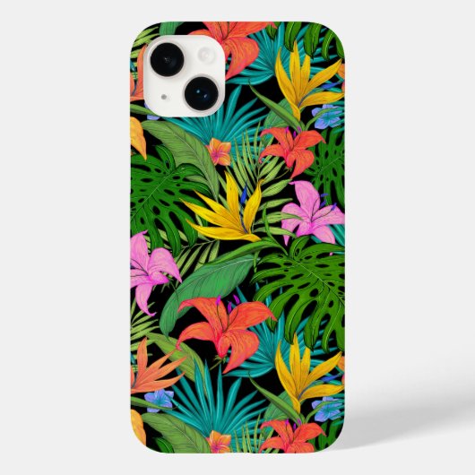 熱帯カラフルの花 Case-Mate iPhoneケース (裏面)