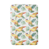 熱帯カラフルオウム風呂マット バスマット (正面縦)