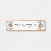 熱帯カラフルクリスマスポインセチア サインプレート (正面)