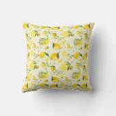 熱帯カラフルシトラス夏オレンジレモンスライス クッション (裏面)