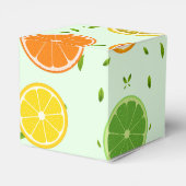 熱帯カラフルシトラス夏オレンジレモンスライス フェイバーボックス (裏面サイド)