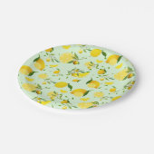 熱帯カラフルシトラス夏オレンジレモンスライス ペーパープレート (アングル)