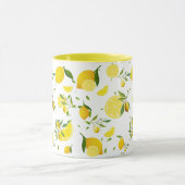熱帯カラフルシトラス夏オレンジレモンスライス マグカップ (中央)