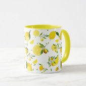 熱帯カラフルシトラス夏オレンジレモンスライス マグカップ (正面右)