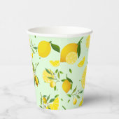 熱帯カラフルシトラス夏オレンジレモンスライス 紙コップ (右)