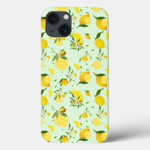 熱帯カラフルシトラス夏オレンジレモンスライス iPhone 13ケース