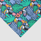 熱帯カラフルトカンの鳥花の植物 薄葉紙 (詳細)