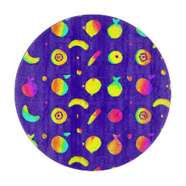 熱帯カラフルネオン果柄 カッティングボード