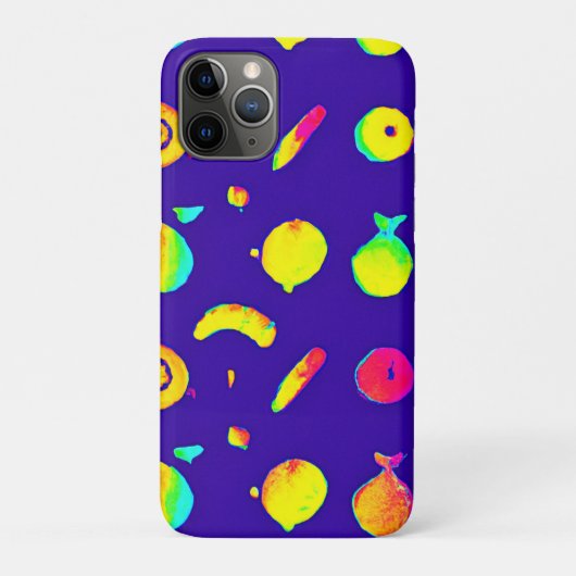 熱帯カラフルネオン果柄 Case-Mate iPhoneケース (裏)