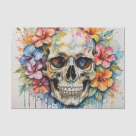 熱帯カラフルハイビスカススカルデクページ 薄葉紙