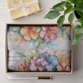 熱帯カラフルハイビスカススカルデクページ 薄葉紙 (ギフト)