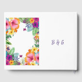 熱帯カラフルハワイフローラ結婚病 ゲストブック (裏面)