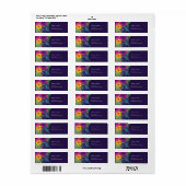 熱帯カラフルハワイフローラ結婚病 ラベル (フルシート)