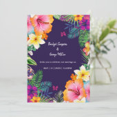 熱帯カラフルハワイフローラ結婚病 招待状 (スタンド正面)