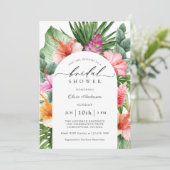 熱帯カラフルフローラブライダルシャワー 招待状 (スタンド正面)